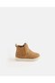Girls Tan Heart Embossed High Top Sneakers