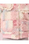 Girls Multicolour Checked Faux Fur Jacket - 3