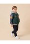 Boys Green Varsity Hooded Bomber Jacket - 2