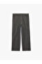 Loose Fit Regular Waist Cotton Loose Fit Jean Trousers with Pockets