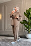 6655 - Stylish, Comfortable, Loose-Fitting Modal Fabric Women's Set with Zipper Detail - 3