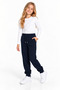 3-Piece Children's School Sweatpants Unisex Jogger Black Gray Navy Blue 6-13 Years - 4