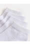 Men White Plain Socks (10 Piece) - 3