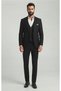Men's Black Slim Fit Lycra Thick Premium Fabric 3 Piece Suit
