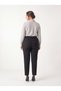 Women's Plus Size Fabric Trousers Elastic Waist Flexible Office Ironed Black - 8