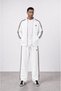 Men's Winner Stripe Detailed Doubleface Tracksuit Set Ecru