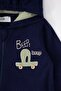Selani̇k Hooded Jumpsuit Without Booties (Crazy Car) Dark Blue - 3