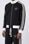 Men's Far from Basic Stripe Detailed Doubleface Tracksuit Set Black - 4