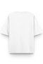 Pink Lips Front Printed Oversize T-Shirt White - 2