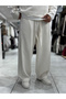 Beige Loose Fit Belted Waffle Tracksuit Hm - 3
