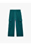 Elastic Waist, Pocket Detail, Wide Leg Sweatpants - 2