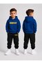 Boy's Hooded Sweatshirt and Rubber-Cuffed Sweatpants Set – Winter Top and Bottom Set