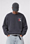 Men's Members Only Printed Oversize Sweatshirt Smoked - 2