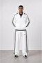 Men's Nbp Stripe Detailed Doubleface Tracksuit Set Ecru