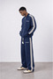 Men's Ffb Stripe Detailed Doubleface Tracksuit Set Navy Blue - 2