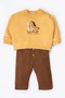 Three-Strap Sweat 2-Piece Set (so Happy) Brown