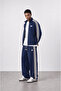 Men's Winner Stripe Detailed Doubleface Tracksuit Set Navy Blue - 2