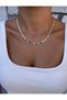 Steel Sequin Chain Necklace - 2