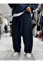 Navy Blue Loose Fit Belted Waffle Tracksuit Hm