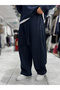 Navy Blue Loose Fit Belted Waffle Tracksuit Hm - 2