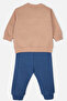 Two-Strap Pants 2-Piece Set (Star of Winter) Brown - 2