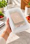 Large Deli Storage Container with Lid Sandwich Bread Breakfast Preservation Box - 3