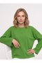 Women's 100% Cotton Crew Neck Long Sleeve T-Shirt Green - 6