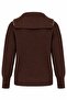 Turn-Down Collar Zippered Knitwear Cardigan - 4