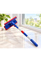 Telescopic Extendable Microfiber Glass Cleaning Mop - Glass Cleaning Tool with Rotating Head and Squeegee - 2