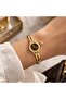 Women's Heart Charm Detailed Elegant Bracelet Watch – Bitter Coffee Dial - Stylish & Minimalist Design