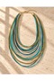 Mare Multi-Colored Long and Multi-Layered Cord Necklace - 2