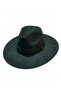 Unisex Wide Brim Suede Fedora Hat - 8