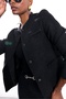 Black Buttoned Tweed Jacket 03044 - 5