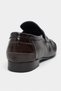 Marbella Brown Waterway Crocodile Leather Saddler Drawstring Band Detail Flat Sole Women's Loafer - 9