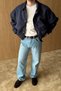 Kirba Suede Material Oversize Zippered Men's Bomber Jacket - 7