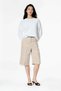 Women's Shorts Bermuda Women's Shorts City Length Belted Pocketed Fabric Barrel Wide Leg Loose Comfortable Mom Fit - 2