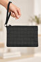 Faux Leather Hand Bag, Stylish Wrist Strap Zippered Portfolio Multi-Purpose Cosmetic Wallet and Hand Wrist Bag - 4