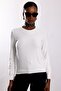 Ecru Sequined Knitwear Sweater 4349 - 5