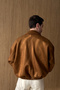 Kirba Suede Material Oversize Zippered Men's Bomber Jacket - 8