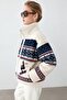 Ecru Ski Patterned Fleece Jacket 22865