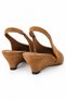 Bal Low Wedge Heel Open Back Shoes 26209 - 5