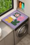 Clothes Dryer Top Organizer Mat Liquid-Proof Cover Foamy Letters