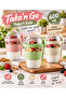 Prepare and Go Fruit Yogurt Container with Lid and Spoon 600 ml