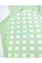 Green and White Tiny Square Patterned Thin Soft Crinkled Jersey Fabric for Dresses & Blouses 170X250Cm - 4