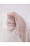 White Tiny Patterned Thin Flexible Tulle Fabric for Dresses & Blouses 180X240Cm - 3