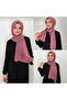 Women's Hijab Sandy Practical Ready-Made Hijab Shawl Rose Dry Rose Color - 2