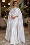 Satin Bridal Cape 40X 150 cm |   Stylish Modern Wedding Dress Cape |   Long Bridal Cape |   Elegant Wedding Cape - 3