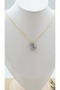 Stone Balloon Letter Necklace