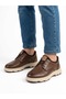 Men's Tan Genuine Leather Orthopedic Imported Sole Casual Shoes - 4