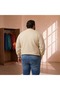 Men's Plus Size Oversize 20/1 Combed Cotton Long Sleeve Sweatshirt - 4
